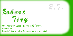 robert tiry business card